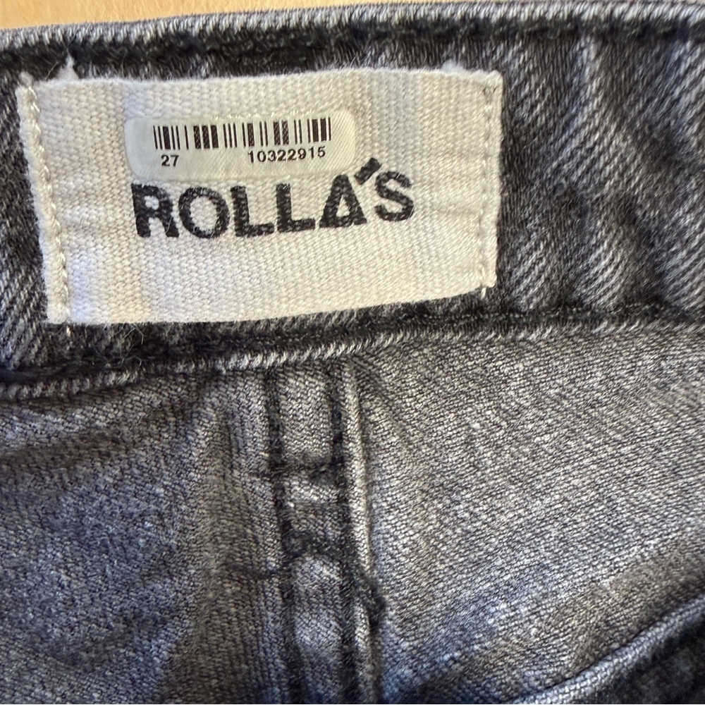 Rolla's Original High Rise Straight Jean - Black 27 - Picture 7 of 13